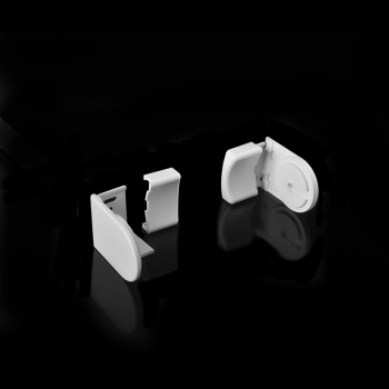 Комплект кронштейнов и заглушек «Rutroller» для рулонной шторы L=40 мм Белый (Комплект)