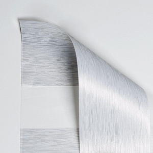 Ткань для рулонных штор «День-ночь» коллекция «Палермо» Серебро 285 см
