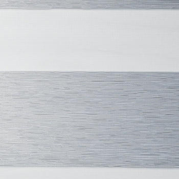Ткань для рулонных штор «День-ночь» коллекция «Палермо» Серебро 285 см