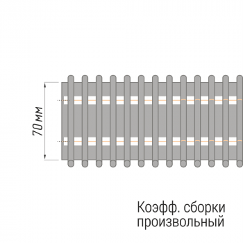 изображение лента шторная «карандашная складка» 911/70/2 бобина на olexdeco.ru