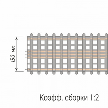 изображение лента шторная «карандашная складка» 20606/150 бобина на olexdeco.ru