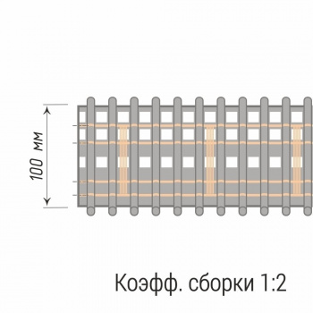 изображение лента шторная «карандашная складка» 20587/100 бобина на olexdeco.ru
