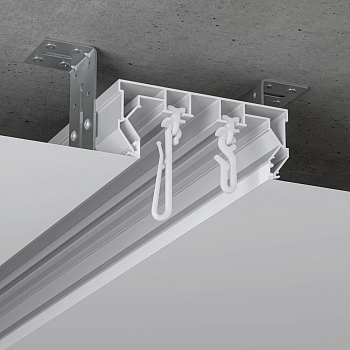 Крючок для штор Лебединая шея H=55 мм упак. 25 шт (Белый) Крючок для штор Лебединая шея H=55 мм упак. 25 шт (Белый)