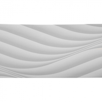 Декоративная планка багетная «Волна» Белый (85 мм)